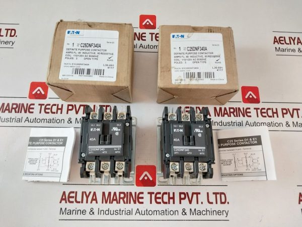 EATON C25DNF340 DEFINITE PURPOSE CONTACTOR