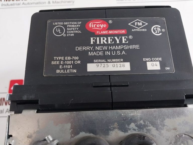 Fireye Eb-700 Flame-monitor System - Aeliya Marine