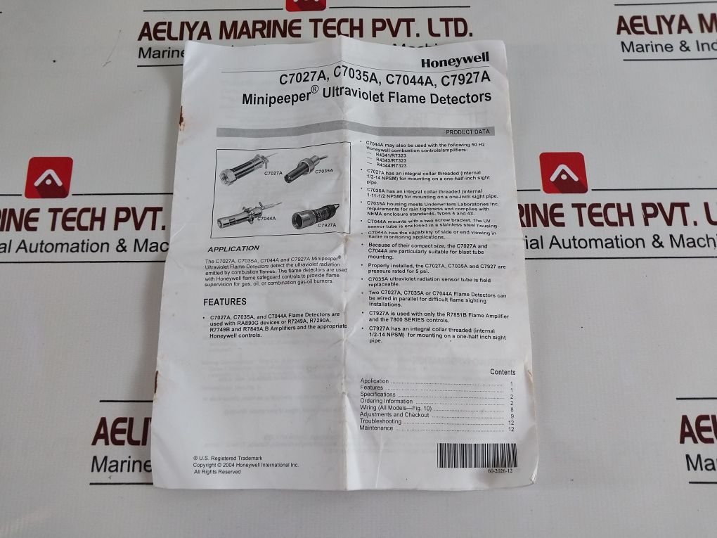 Honeywell C7035a 1023 Minipeeper Ultraviolet Flame Detectors - Image 10