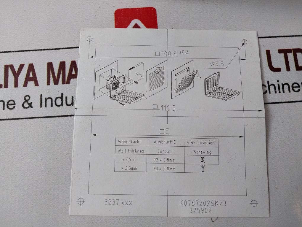 Rittal Sk 3237.100 Fan And Filter Unit - Aeliya Marine