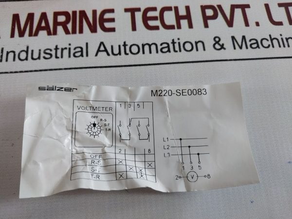 Salzer M220-61312 Rotary Cam Switch 300vac - Aeliya Marine