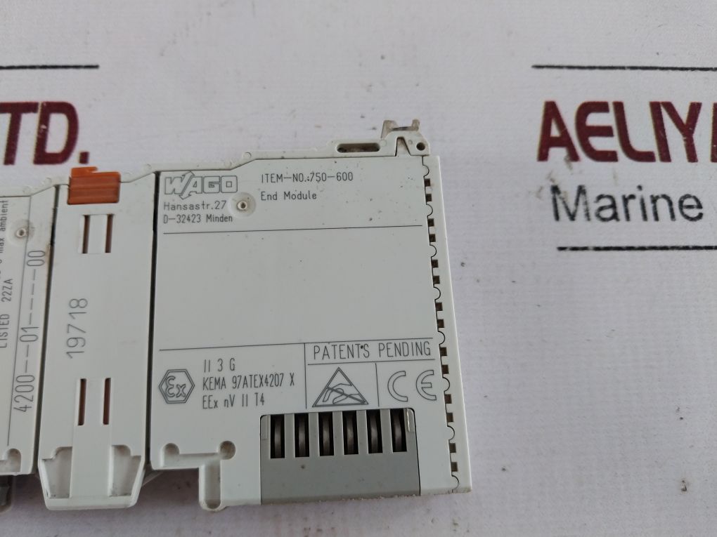 750-600 WAGO END MODULE; LIGHT GRAY
