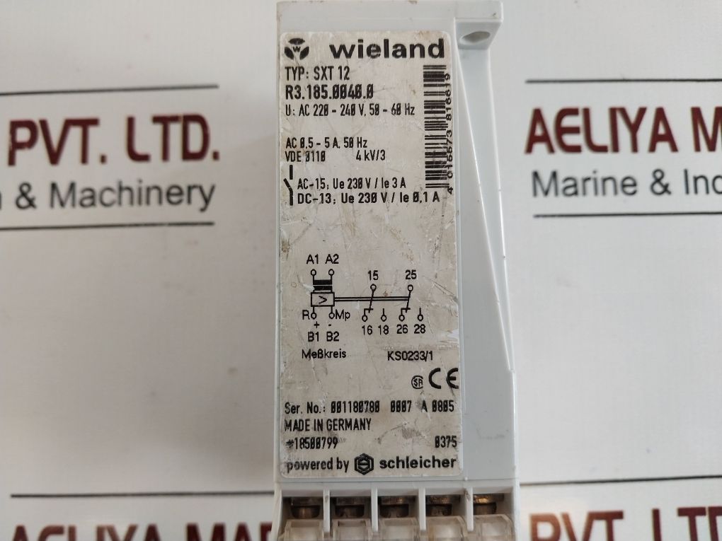 Wieland Sxt 12 Current Monitoring Relay Aeliya Marine