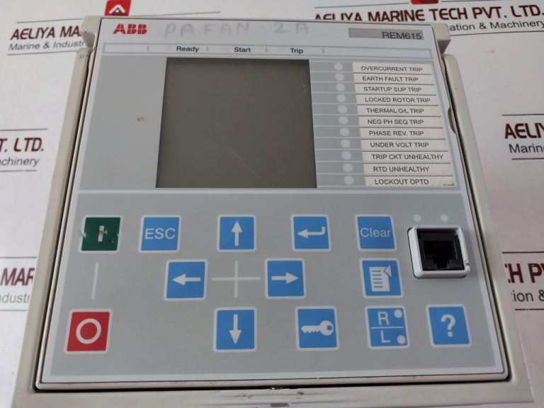 Abb Rem615 Motor Protection Relay - Aeliya Marine