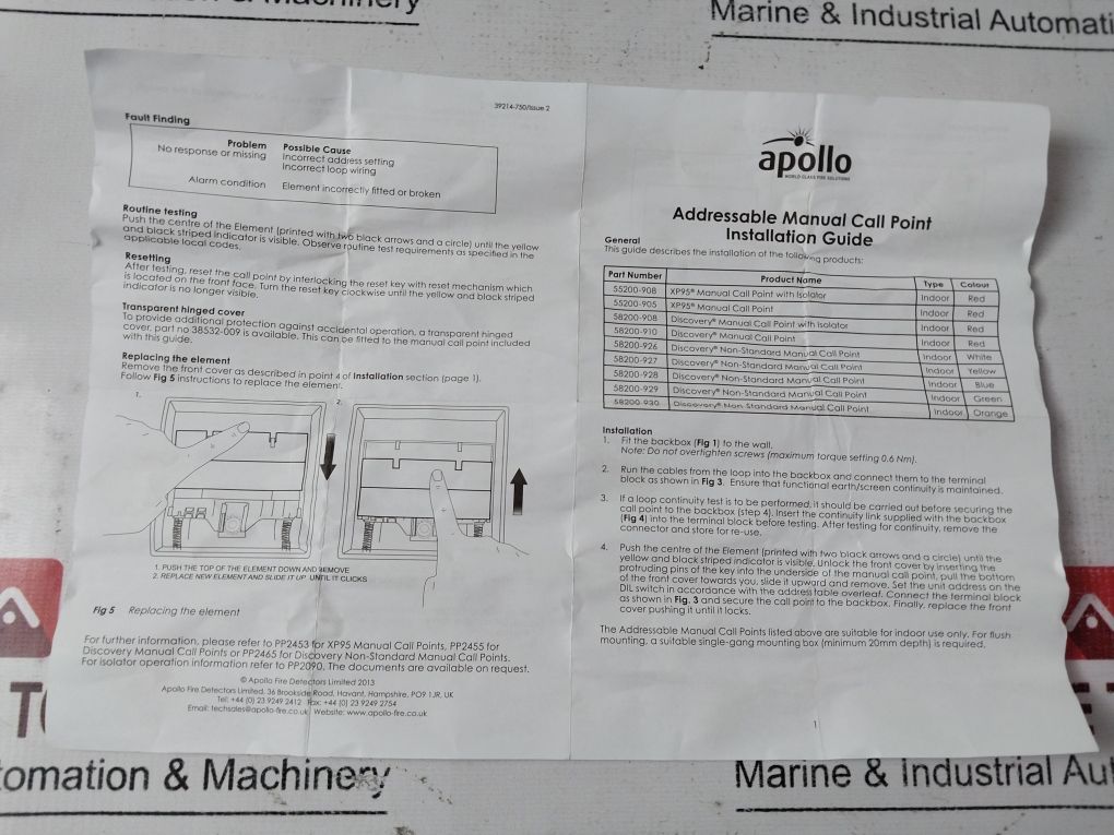 Apollo 55200-908apo Manual Call Point With Isolator - Image 9