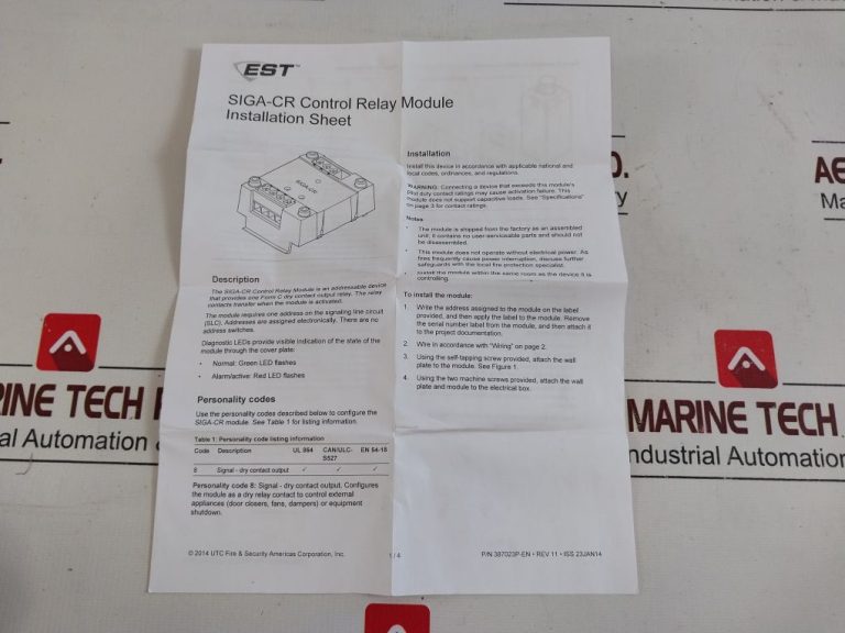 Est Siga Cr Addressable Control Relay Module Aeliya Marine