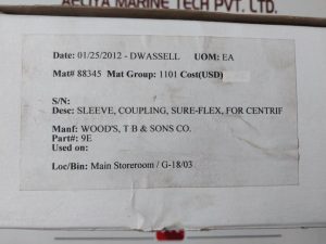 thumbnail image 2 of 68514436864 36864 Size 9JES Split Design S-Flex Coupling Sleeve, EPDM 2 of 9