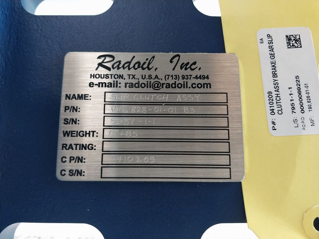 Radoil 190,828-01-01 B3 Slip Clutch - Image 8