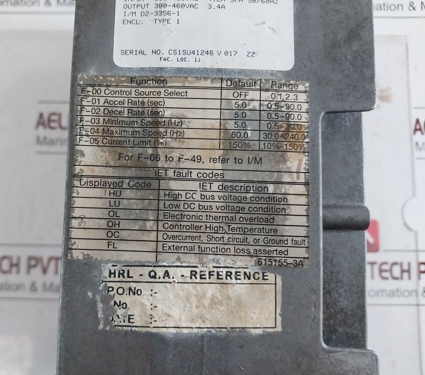 Reliance Electric Sp500ac Drive 1su41002 2hp - Image 8
