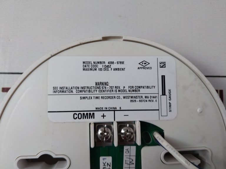 Simplex 40989789e Smoke Detector Base Aeliya Marine