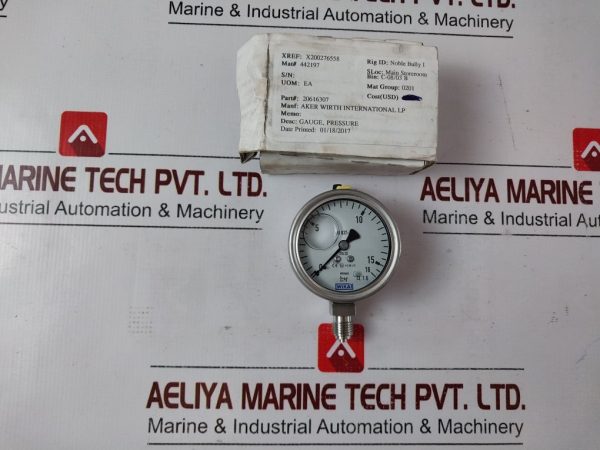 Wika Aker Wirth 233.50.63 Pressure Gauge