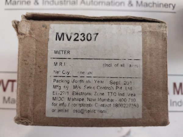 Selec Mv2307 Digital Voltmeter