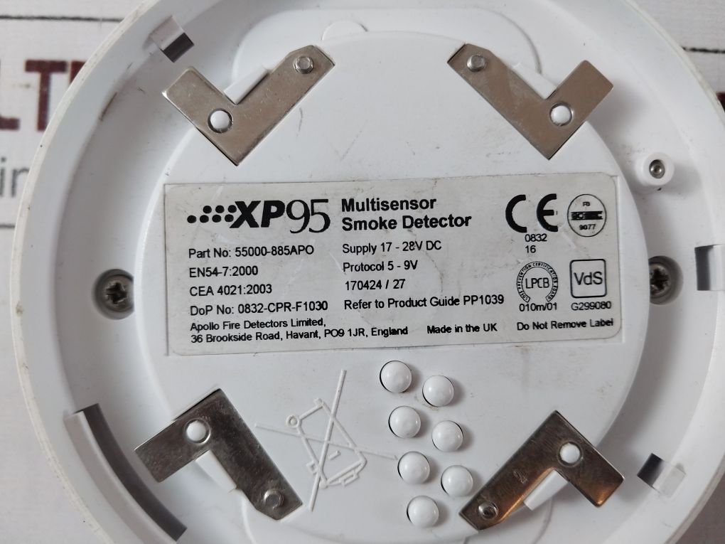 Apollo Xp95 Optical Smoke Detector - Aeliya Marine