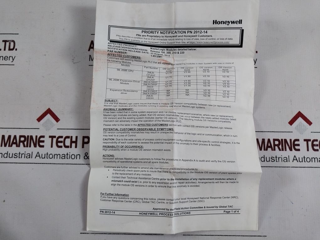 Honeywell 2mlr-dbst Extension Drive Module - Image 11