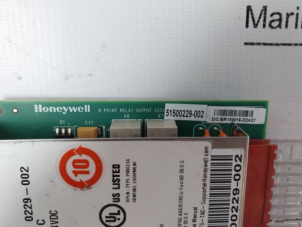 Honeywell 900h01-0202 8 Channel Input/output Card Digital Out Relay - Image 8