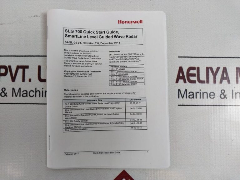 Honeywell Slg 700 Smart Transmitter - Aeliya Marine