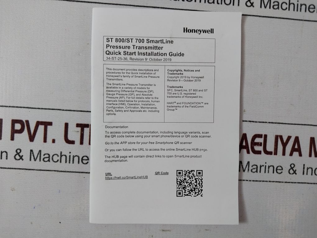 Honeywell Std870-f1ac4ah-1-0-ahc-11c-b-31a6-f1-0000 Smartline Pressure Transmitter - Image 25