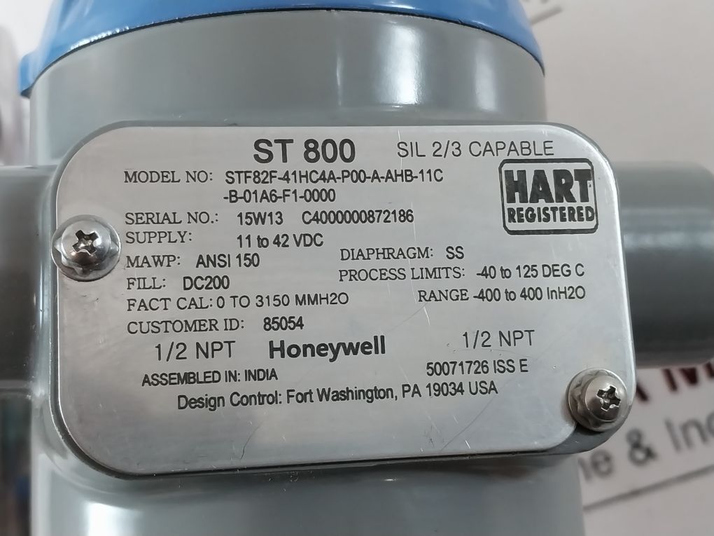 Honeywell Stf82f-41hc4a-p00-a-ahb-11c-b-01a6-f1-0000 Smartline Pressure Transmitter - Image 31