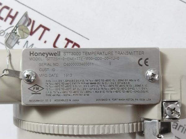 Honeywell Stt25h-0-ene-tte-m00-0d0-00-1j-0 Temperature Transmitter ...