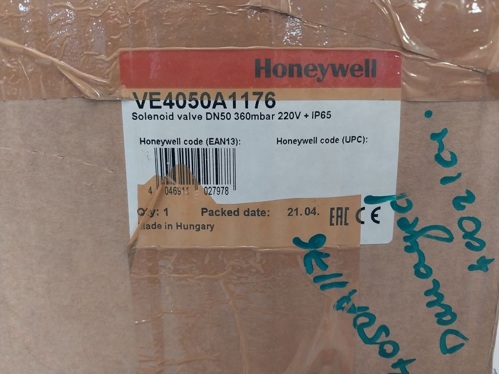 Honeywell Ve4050a1176 Solenoid Gas Valve Ip65 - Aeliya Marine