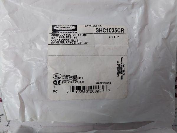 Connettore Cavo Dritto Hubbell SHC1033 (3/4") - Pressacavo In Alluminio