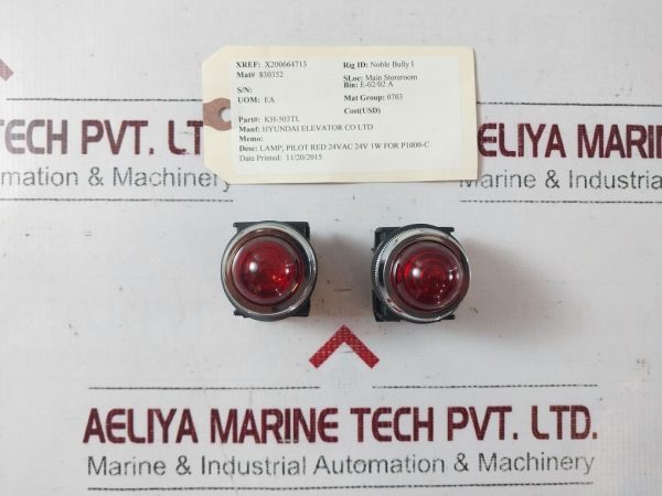 Koino Hyundai Elevator Kh-503tl Red Pilot Lamp