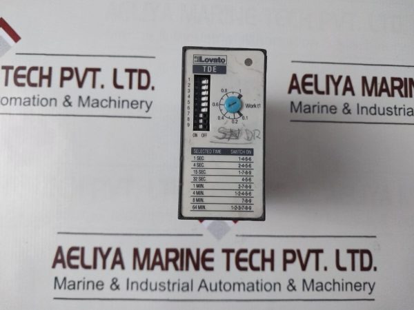 Lovato Tde Time Relay With Adjustable Delay On Release