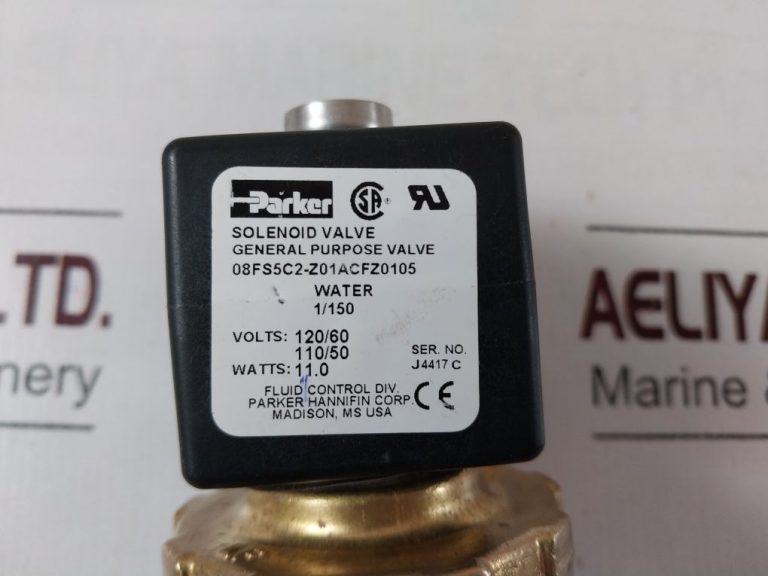 Parker 08fs5c2z01acfz0105 Solenoid Valve Aeliya Marine
