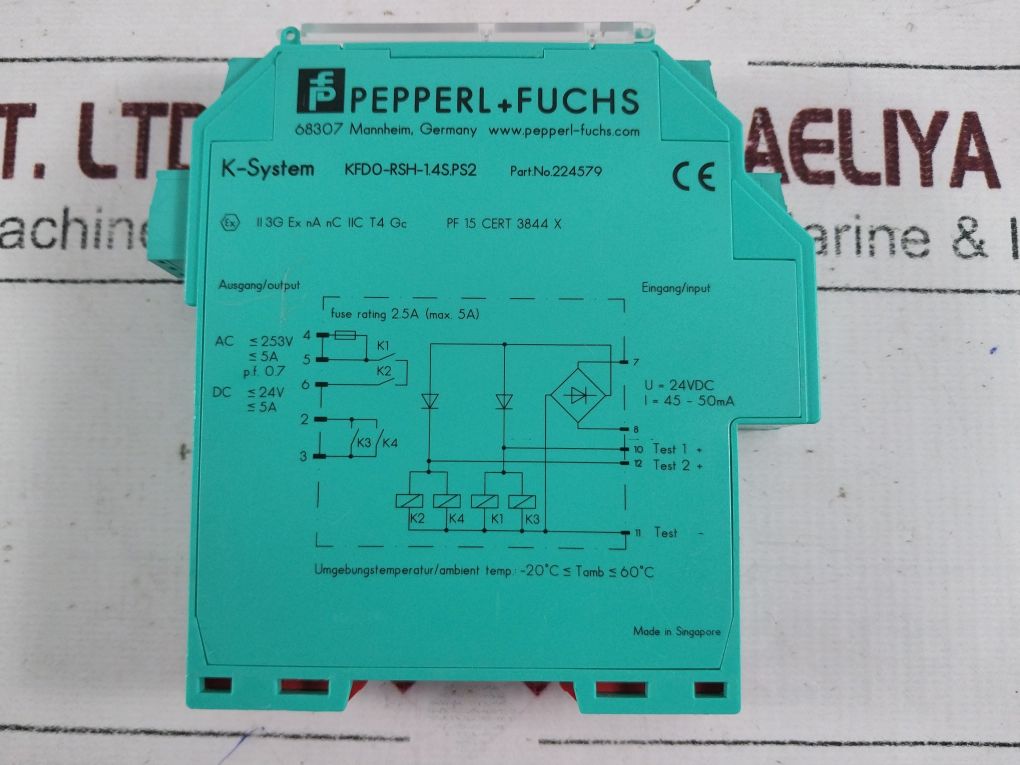 Pepperl+fuchs Kfd0rsh14s.ps2 Relay Module 224579 Aeliya Marine
