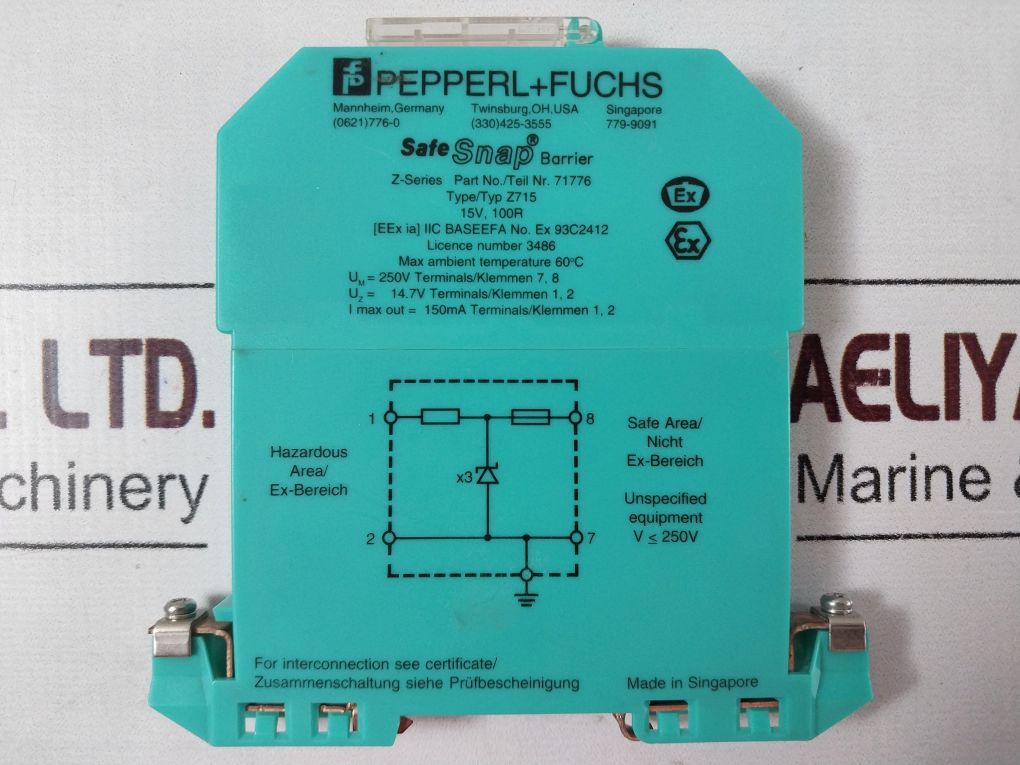 Pepperl+fuchs Z715 Safe Snap Barrier Ip20 - Image 10