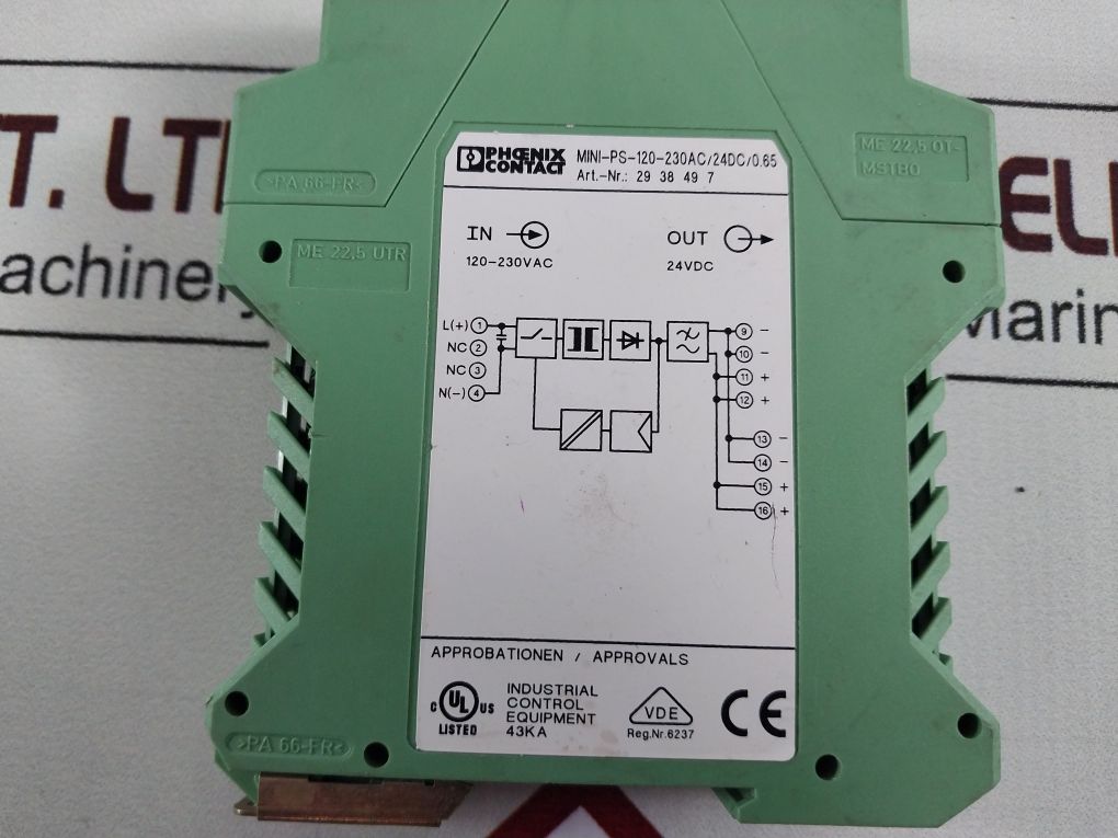 Phoenix Contact Mini-ps-120-230ac/24dc/0.65 Power Supply - Image 11