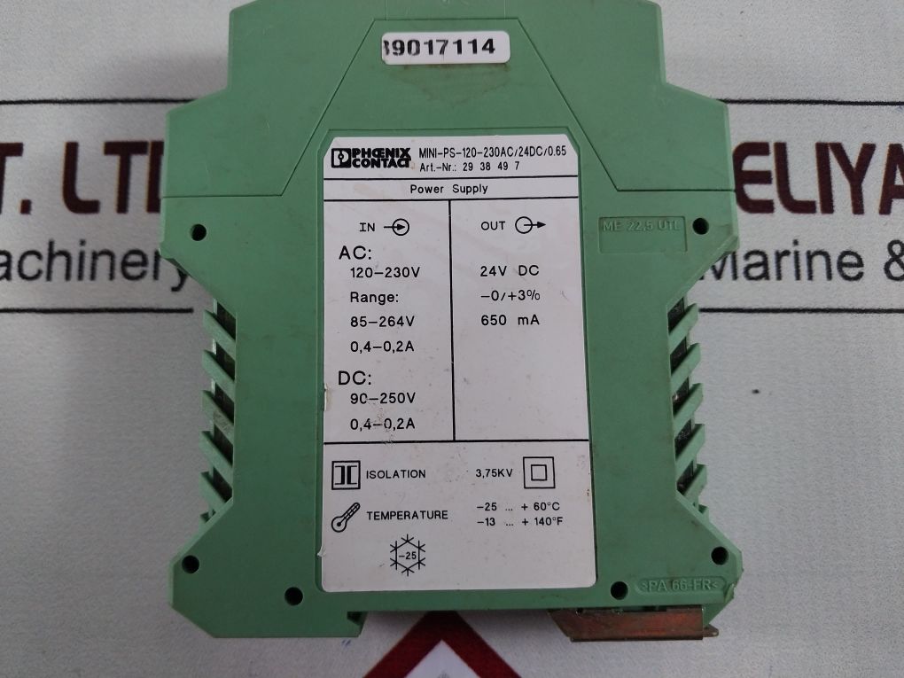 Phoenix Contact Mini-ps-120-230ac/24dc/0.65 Power Supply - Image 12
