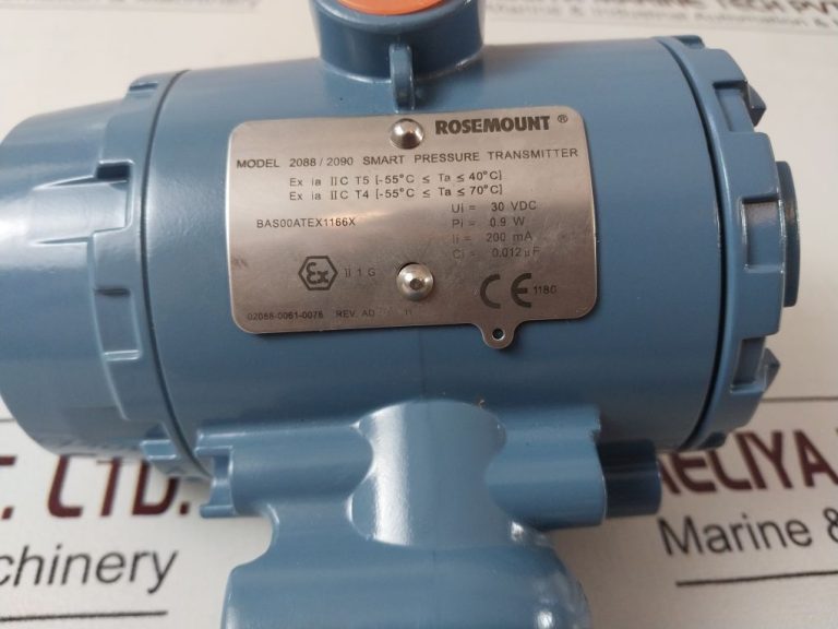 Rosemount Emerson 2088 Pressure Transmitter Rev. Ad Aeliya Marine