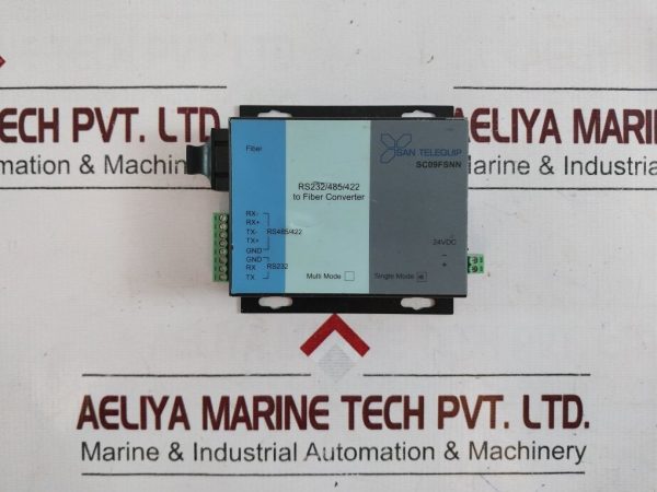 SAN TELEQUIP SC09FSNN SERIAL TO FIBER CONVERTER