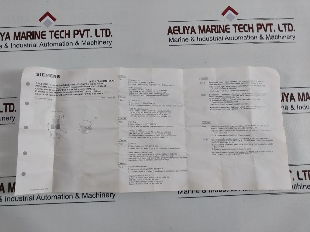 Siemens 6es7 972-0bb12-0xa0 Profibus Bus Connector - Image 14