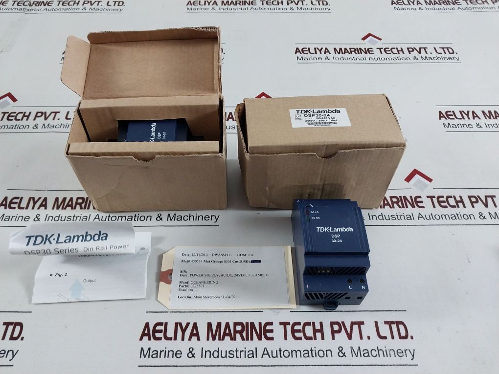 Tdk-lambda Oceaneering Dsp30-24 Din Rail Power Supply