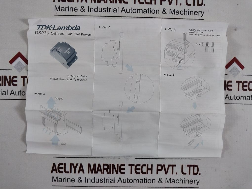 Tdk-lambda Oceaneering Dsp30-24 Din Rail Power Supply - Image 10