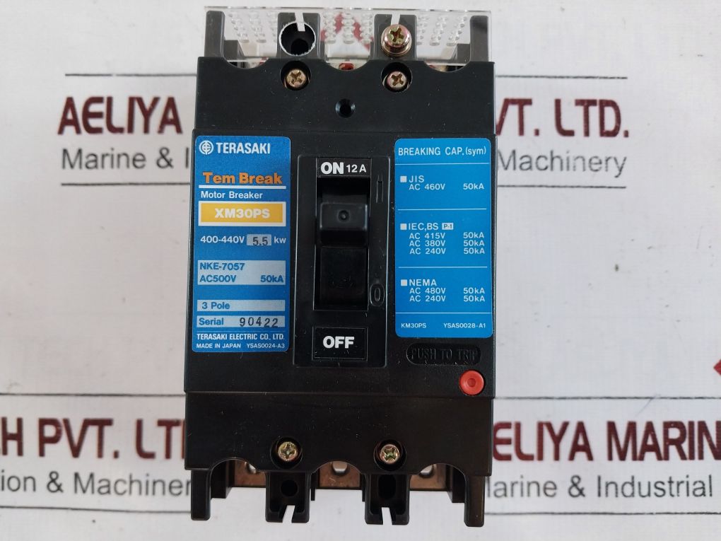 Terasaki Xm30ps 12a Circuit Breaker 440v - Image 8