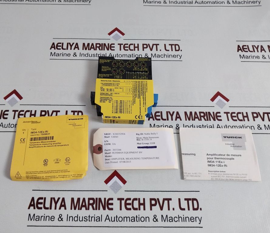 Turck Im34-12ex-ri Temperature Measuring Amplifier
