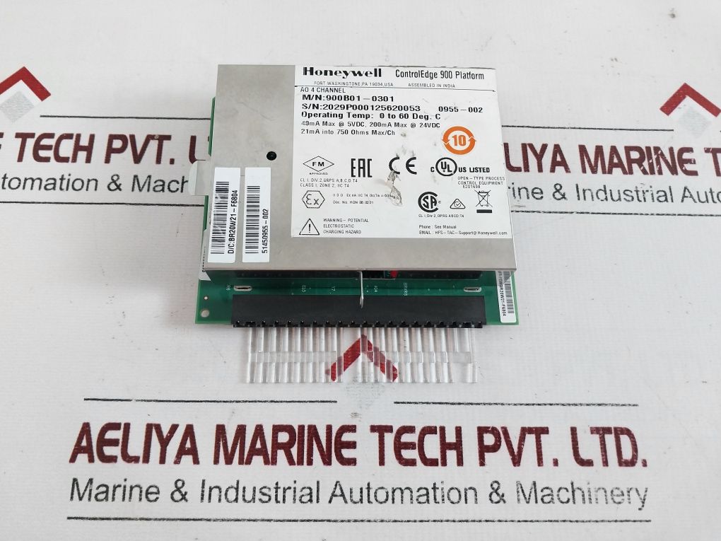 Honeywell 900b01-0301 4 Channel Analog Output Card - Aeliya Marine