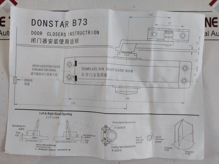 Donstar Door Closer 70 Series Set Aeliya Marine