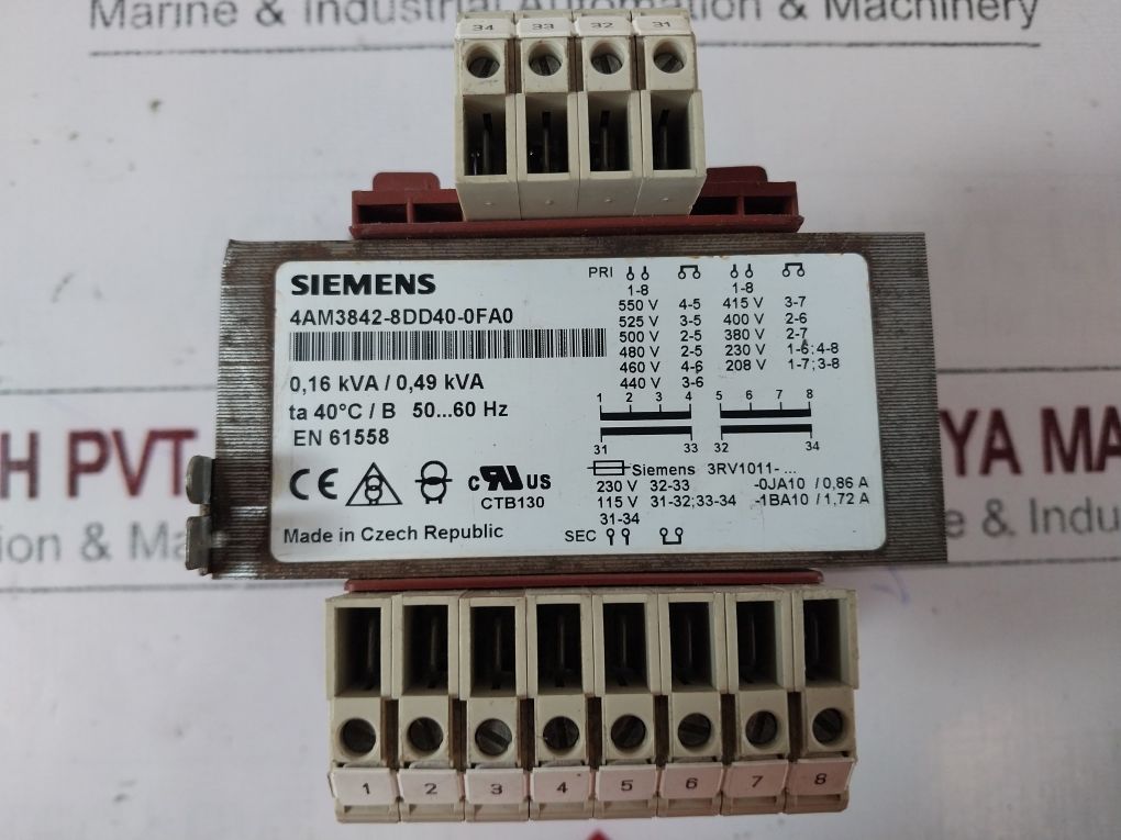 Siemens 4am3842-8dd40-0fa0 Transformer - Image 6