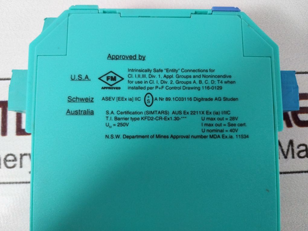 Pepperl+fuchs Kfd2-cr-ex1.30-200 Transformer Isolated Repeater 71840 - Image 9
