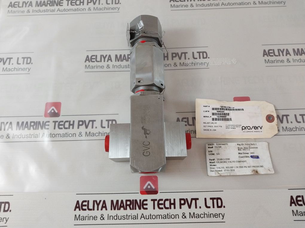 GILMORE 25168-2 RELIEF VALVE REV.H