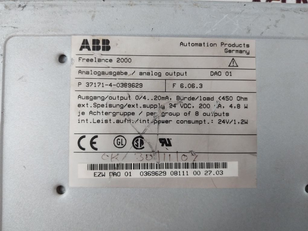 Abb Dao 01 Analog Output Module 24 V - Image 11