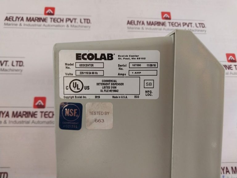 Ecolab Geocenter 9000 Commercial Detergent Dispenser Aeliya Marine