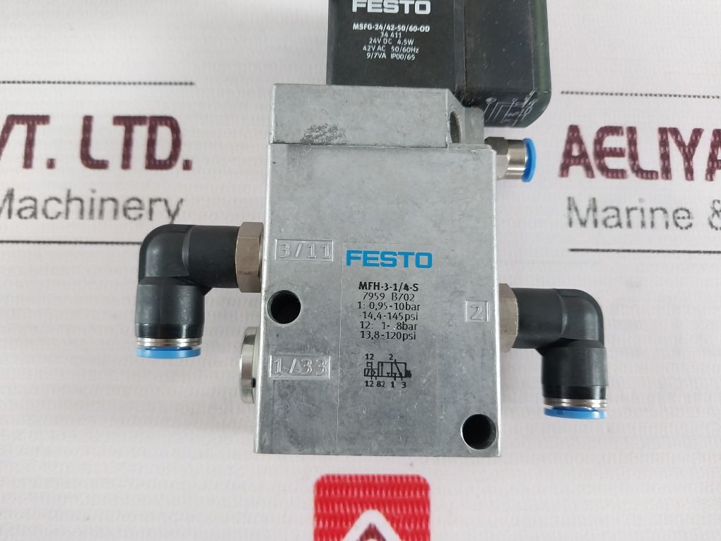 Festo Mfh-3-1/4-s Solenoid Valve 24v - Image 7