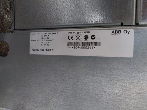 Abb Acs800-u11-0020-5 Drive Cpd312r - Image 16