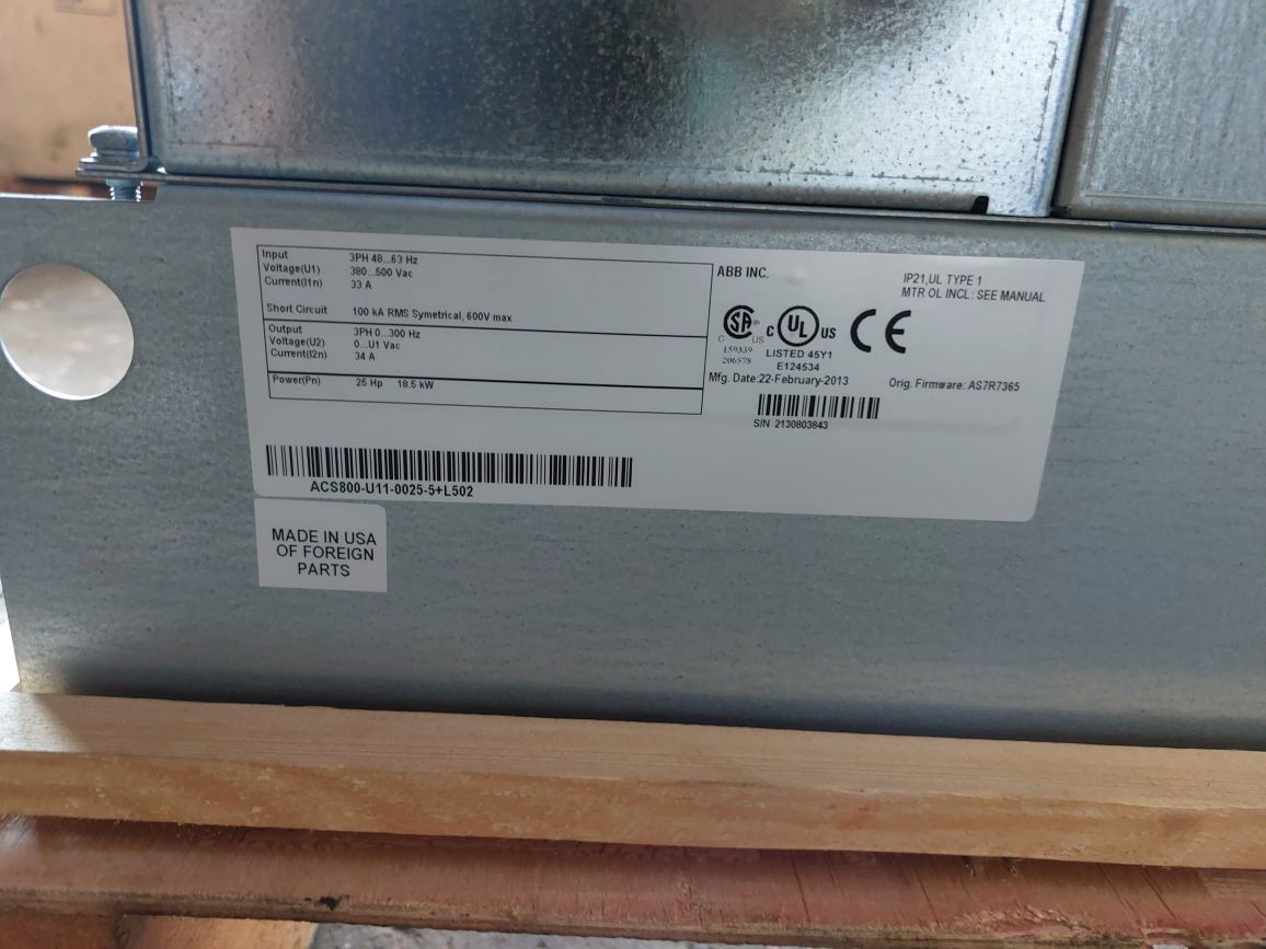 Abb Acs800-u11-0025-5+l502 Drive Cdp312r - Image 14