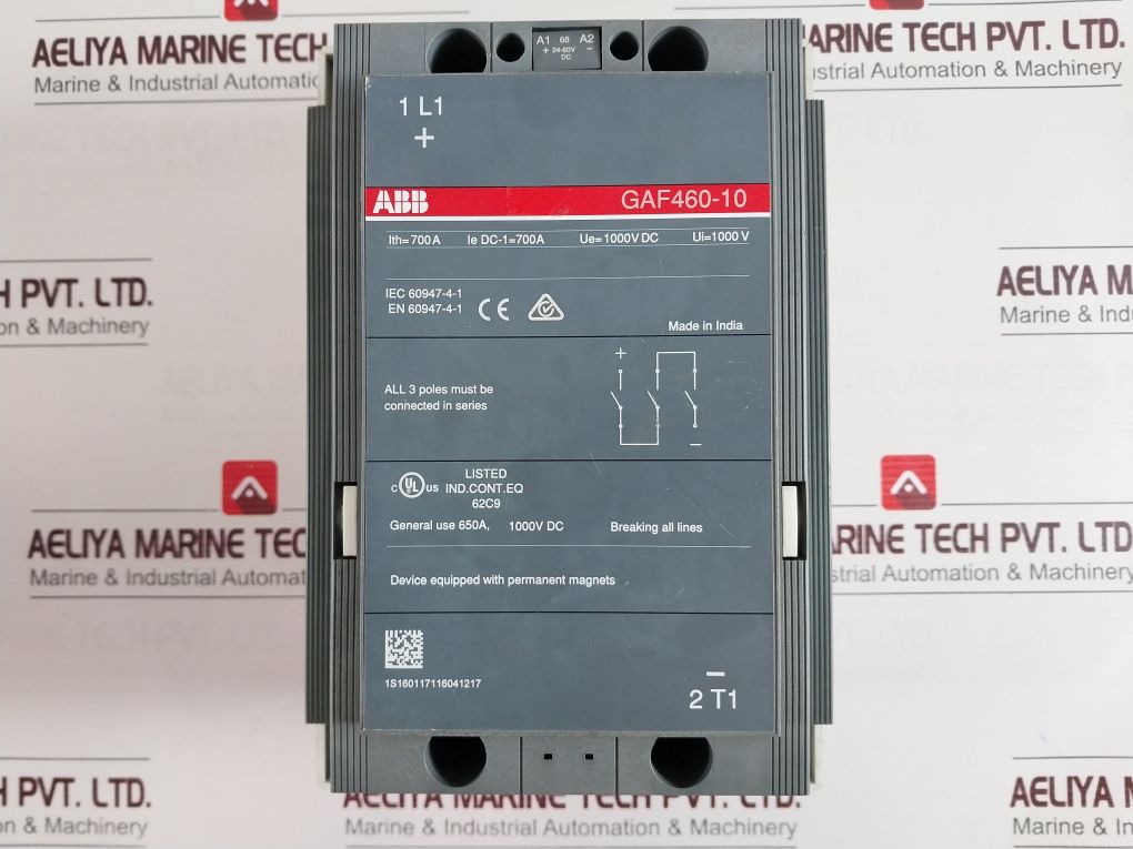 Abb Gaf460-10 Contactor - Image 7